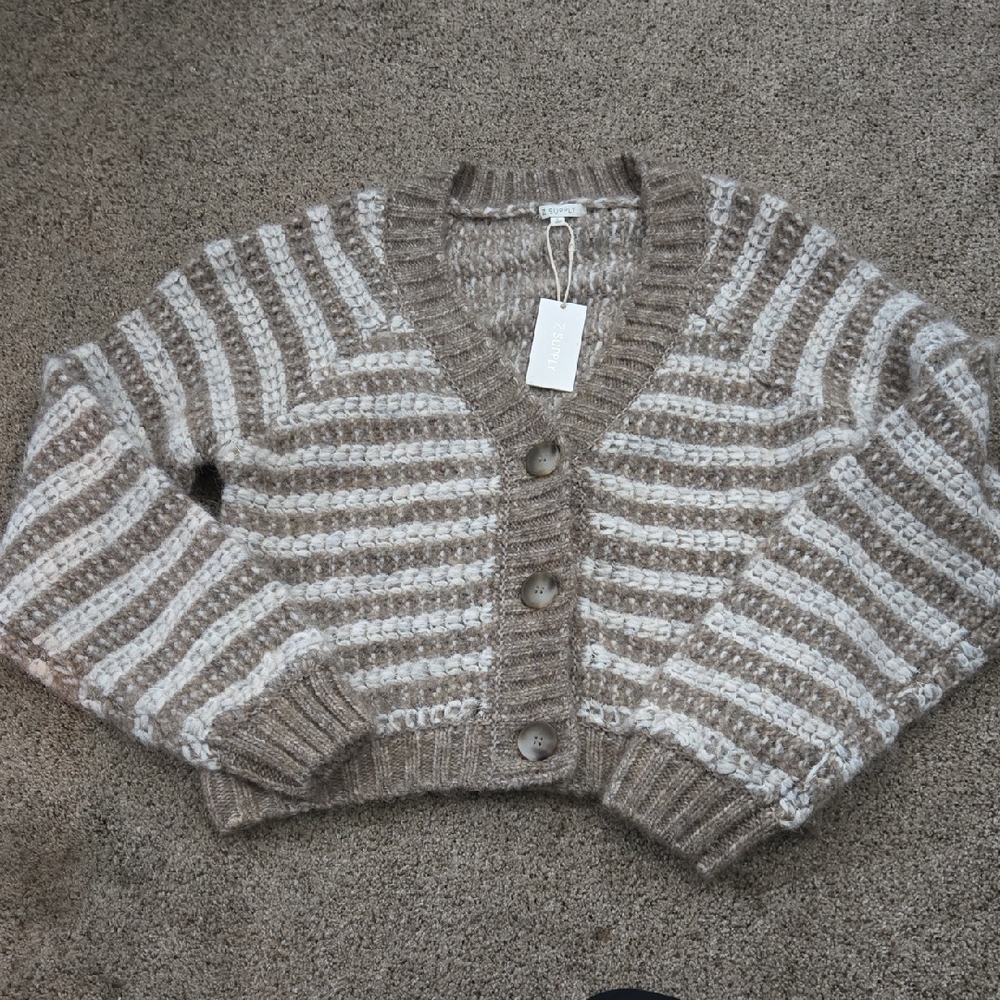 Z SUPPLY “Campfire” metallic stripe sweater (Size S, NWT)